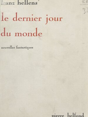 cover image of Le dernier jour du monde